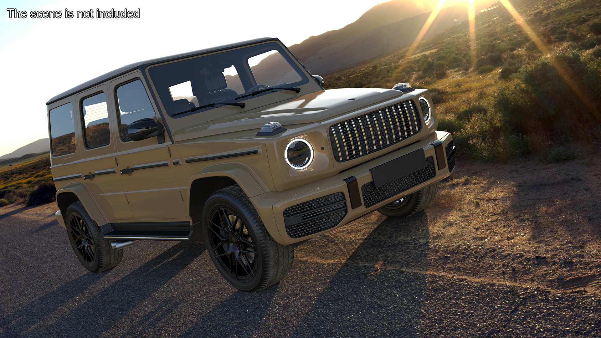 Luxury SUV Generic Beige 3D model