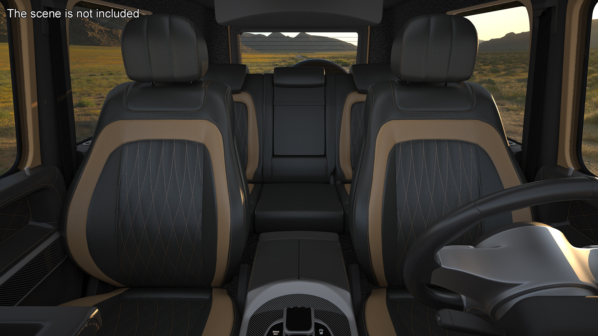 Luxury SUV Generic Beige 3D model