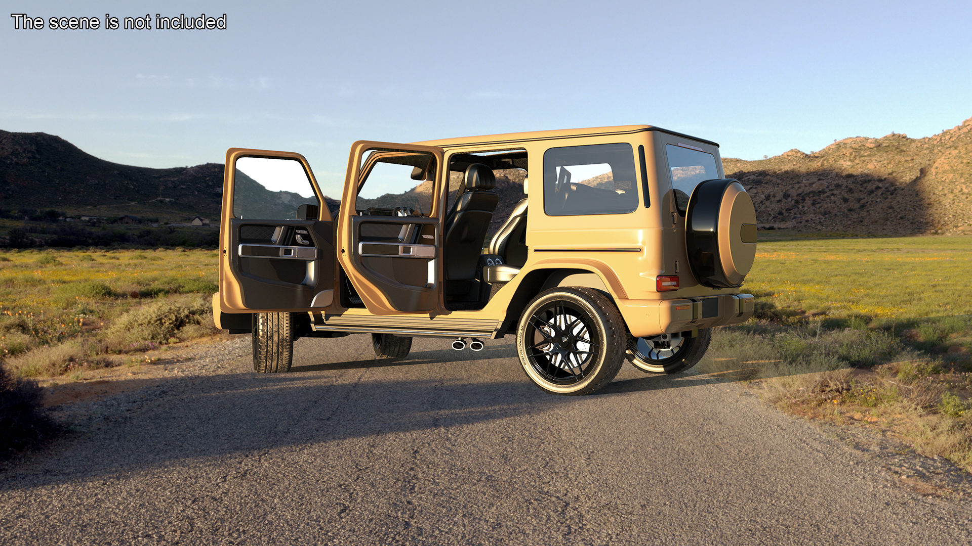 Luxury SUV Generic Beige 3D model