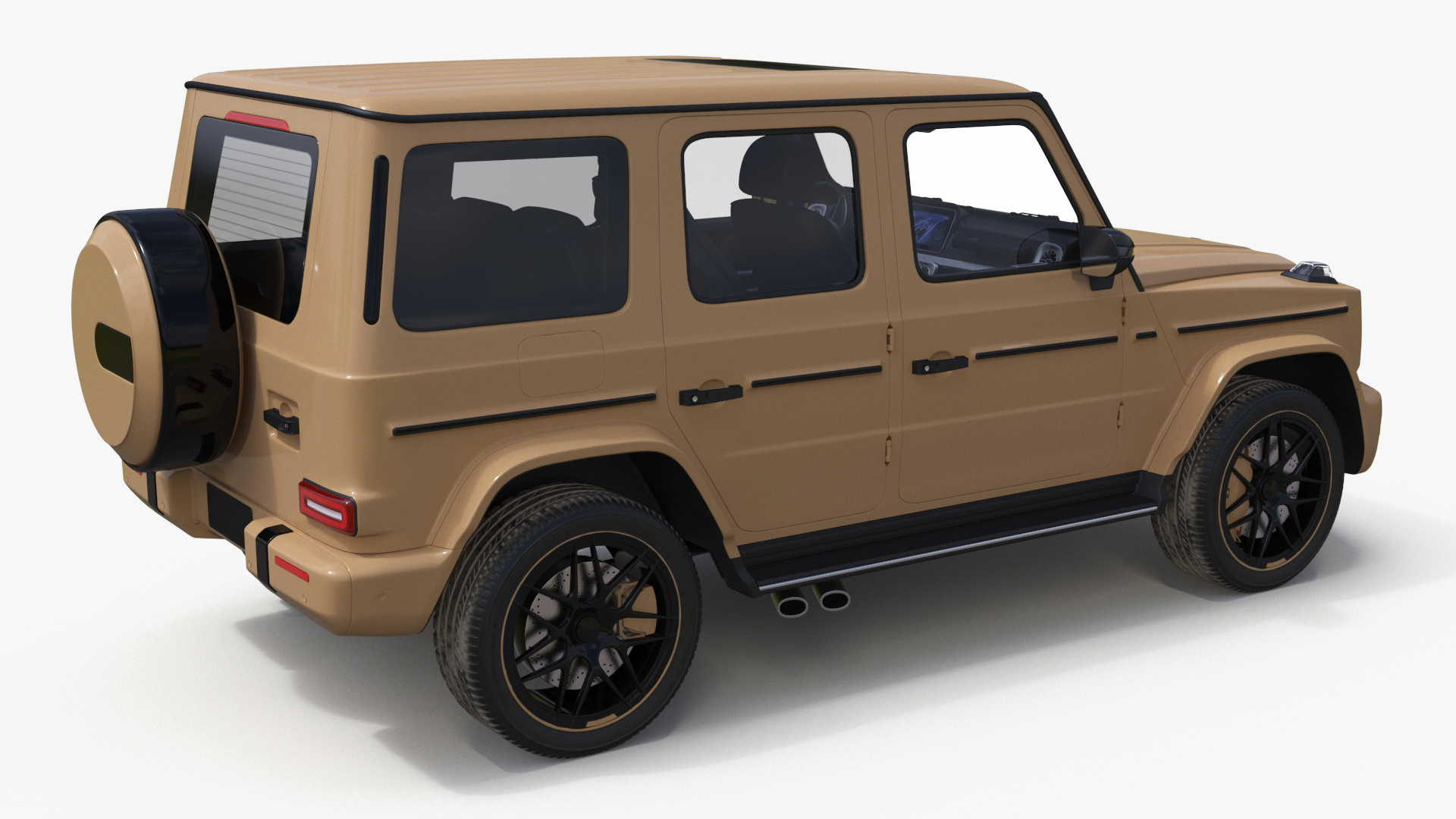 Luxury SUV Generic Beige 3D model