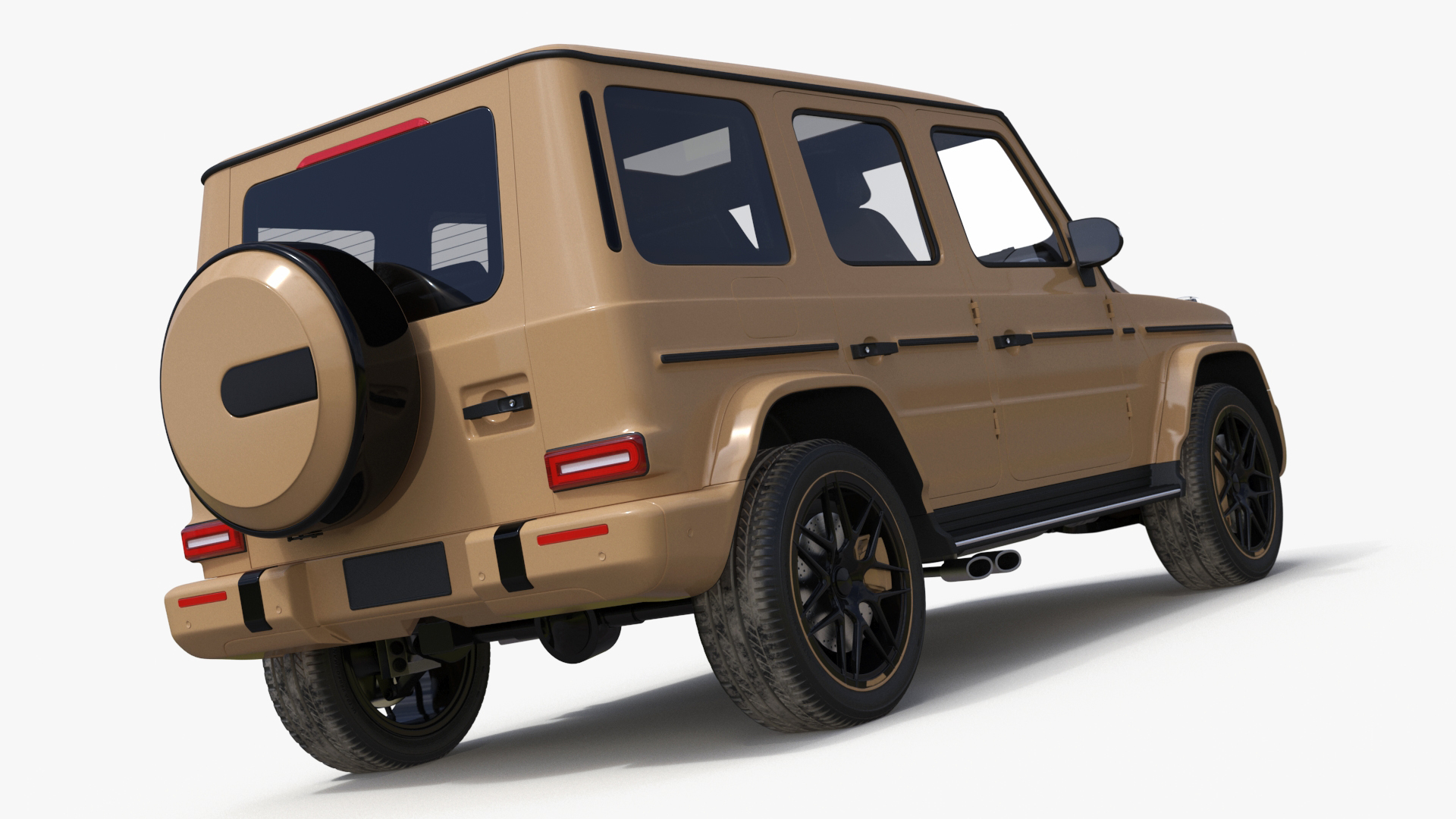 Luxury SUV Generic Beige 3D model