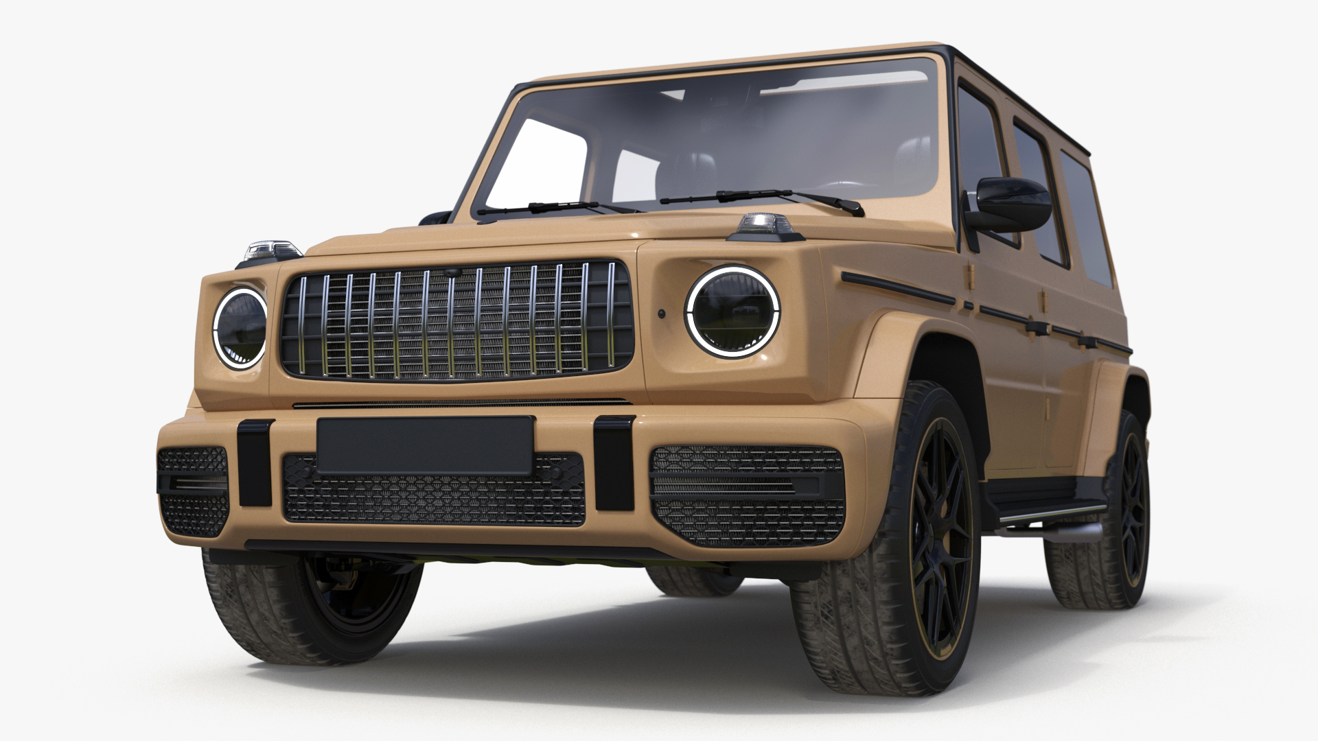Luxury SUV Generic Beige 3D model