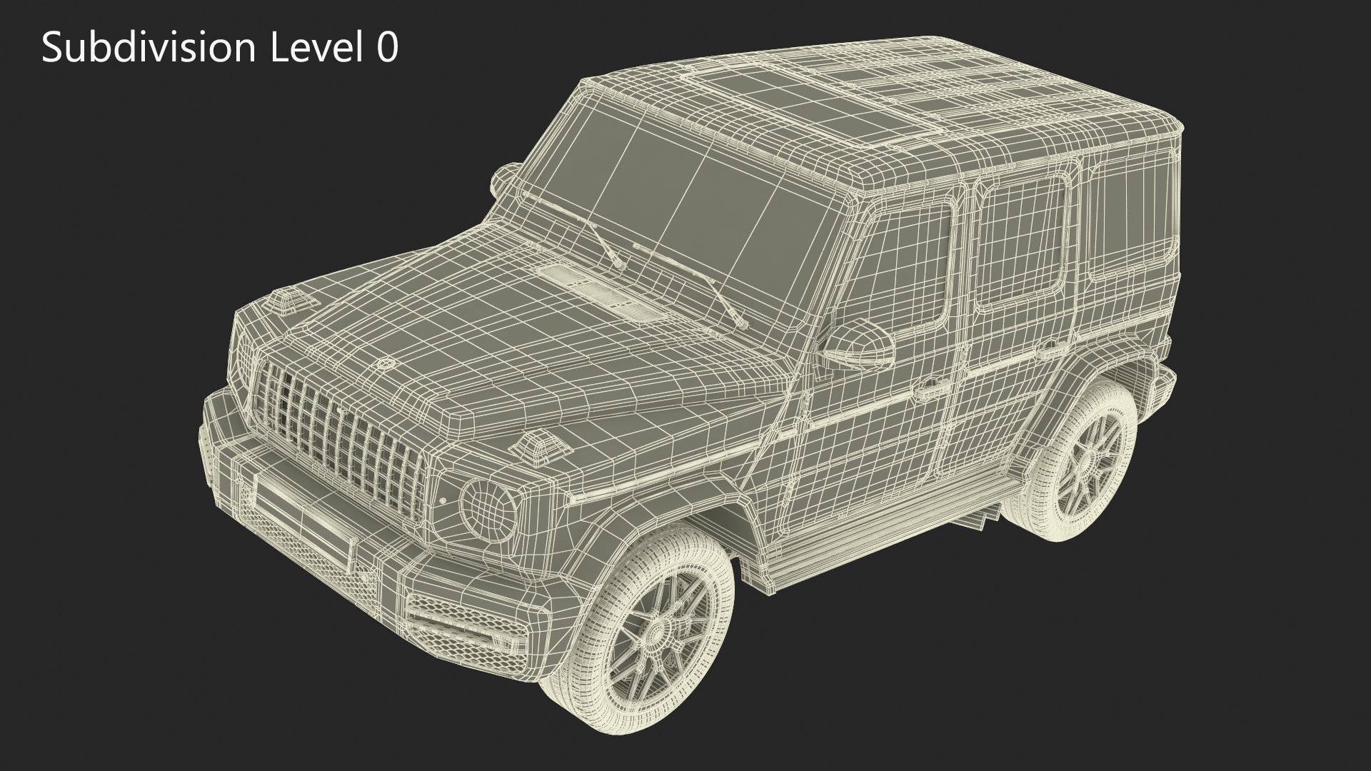 Luxury SUV Generic Beige 3D model