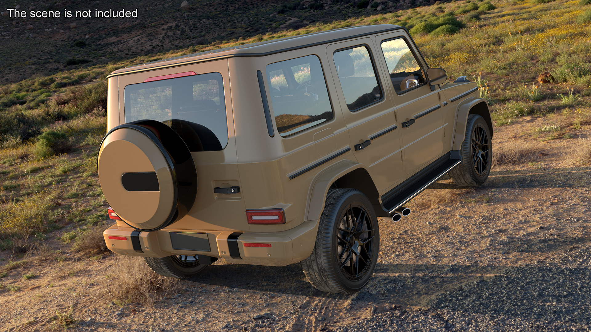 Luxury SUV Generic Beige 3D model