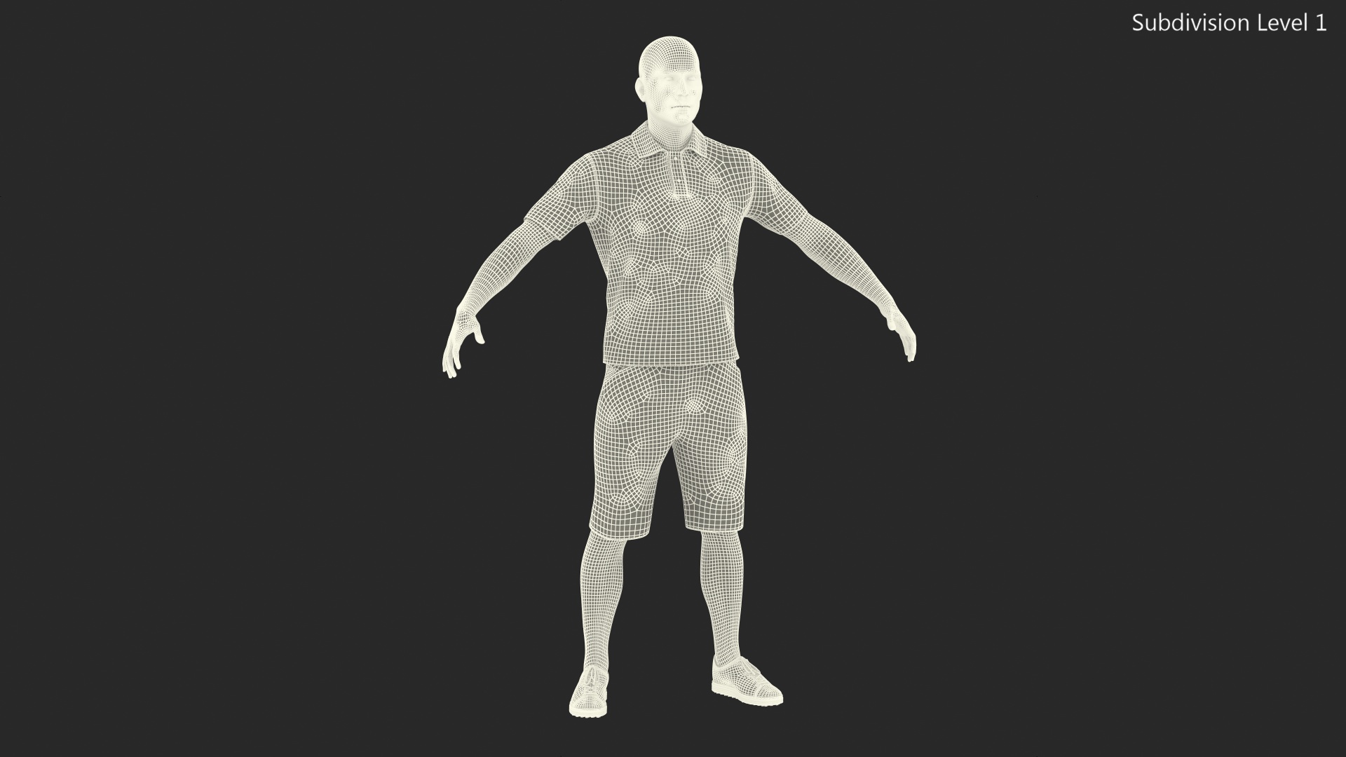 Man Casual Street Style with Fur Rigged 3D model