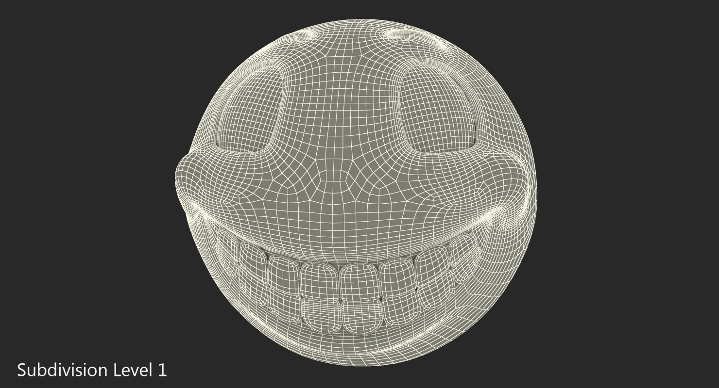 3D Green Smile Face