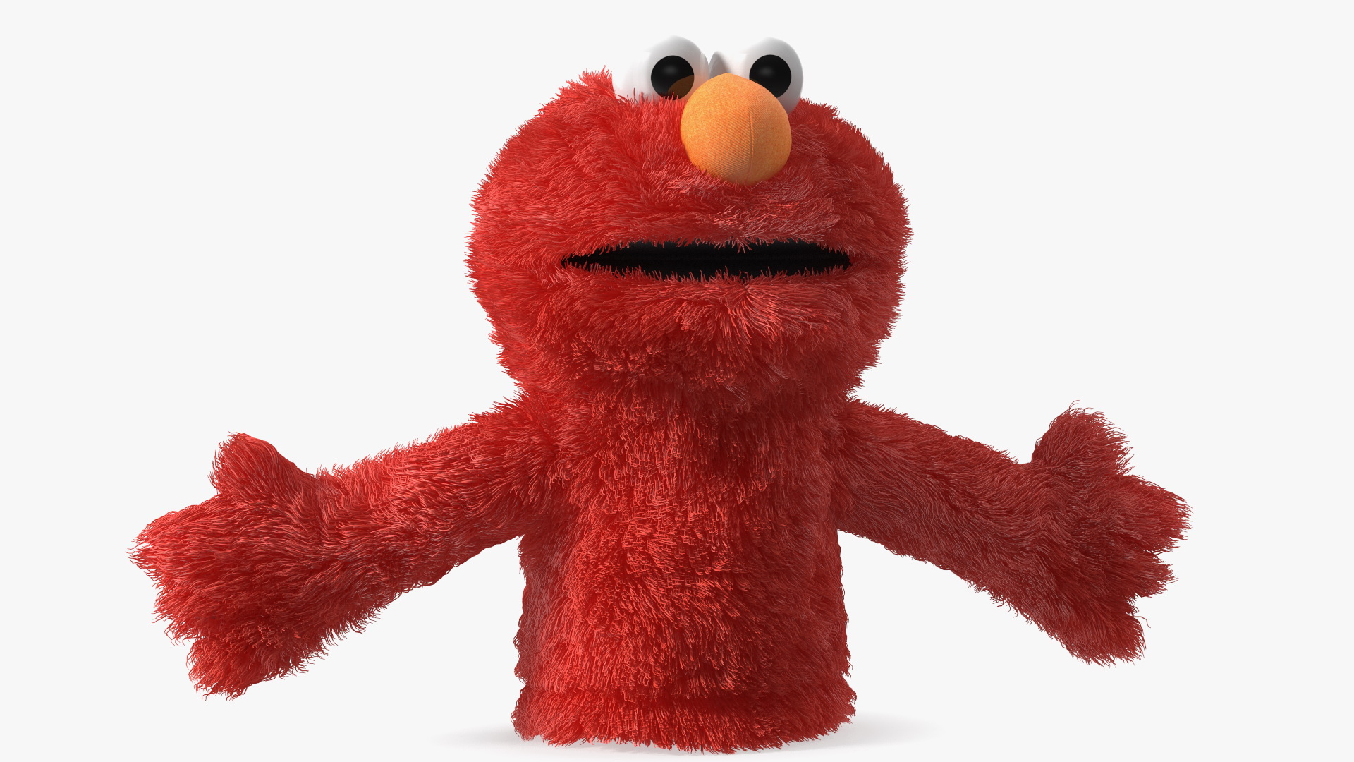 3D model Elmo Hand Puppet Fur