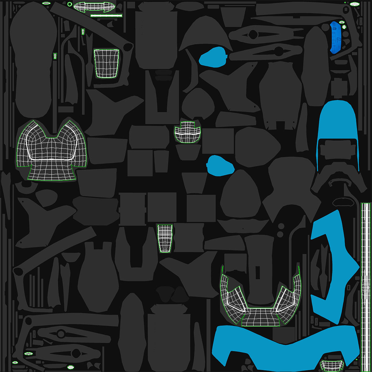 3D Motorcycle Luggage model