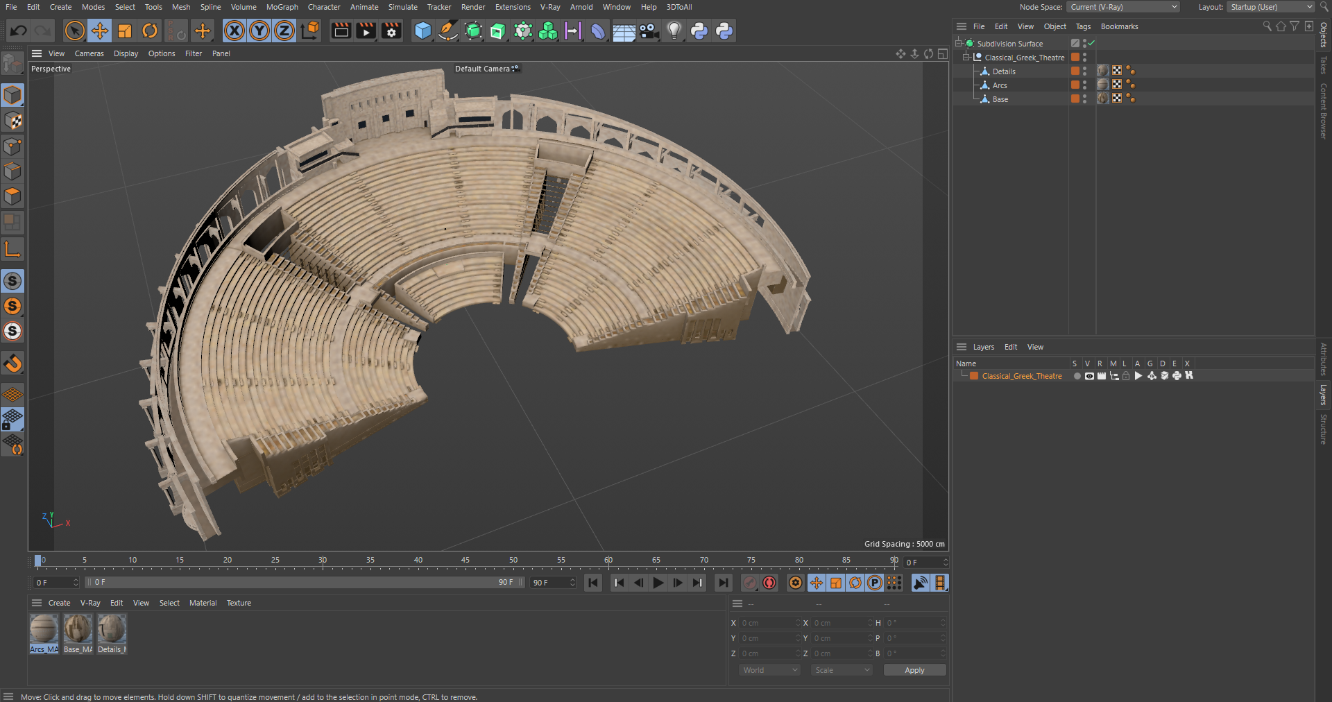 3D Classical Greek Theater model