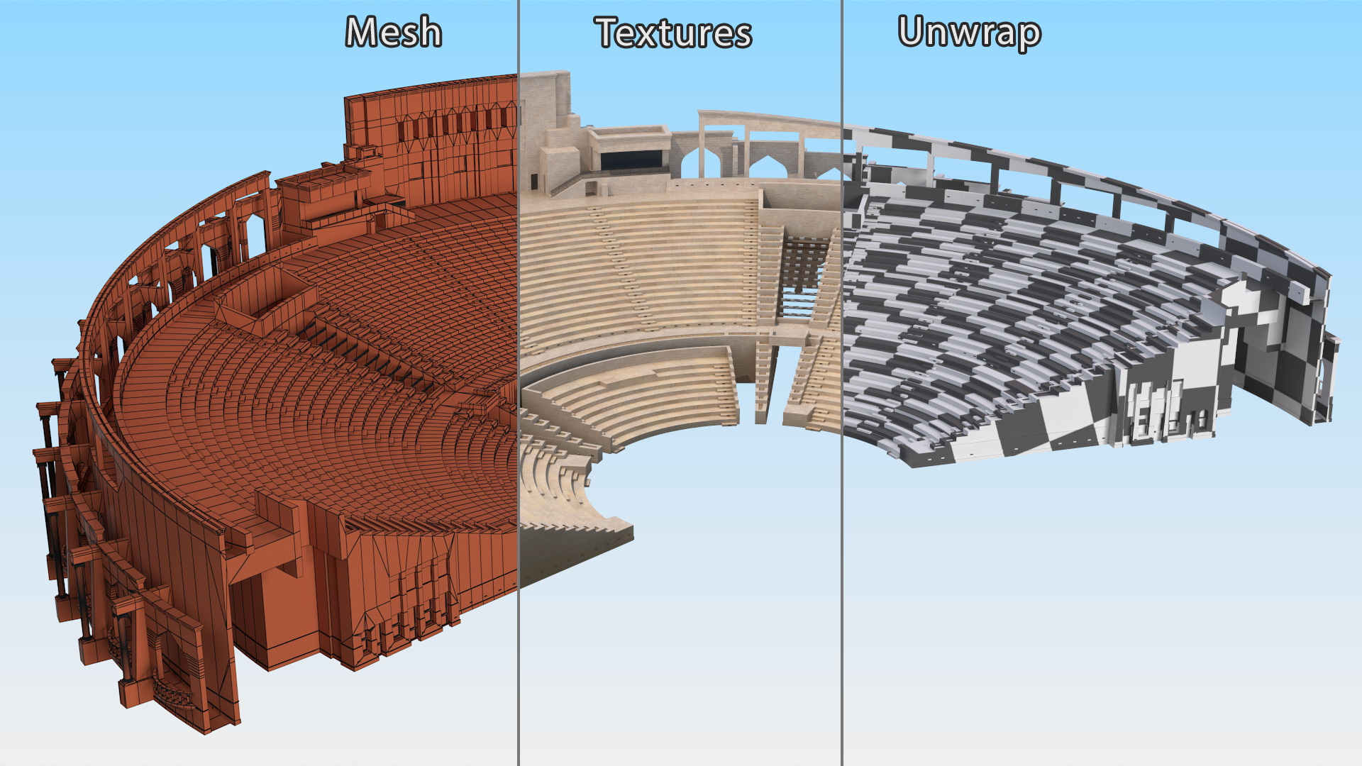 3D Classical Greek Theater model