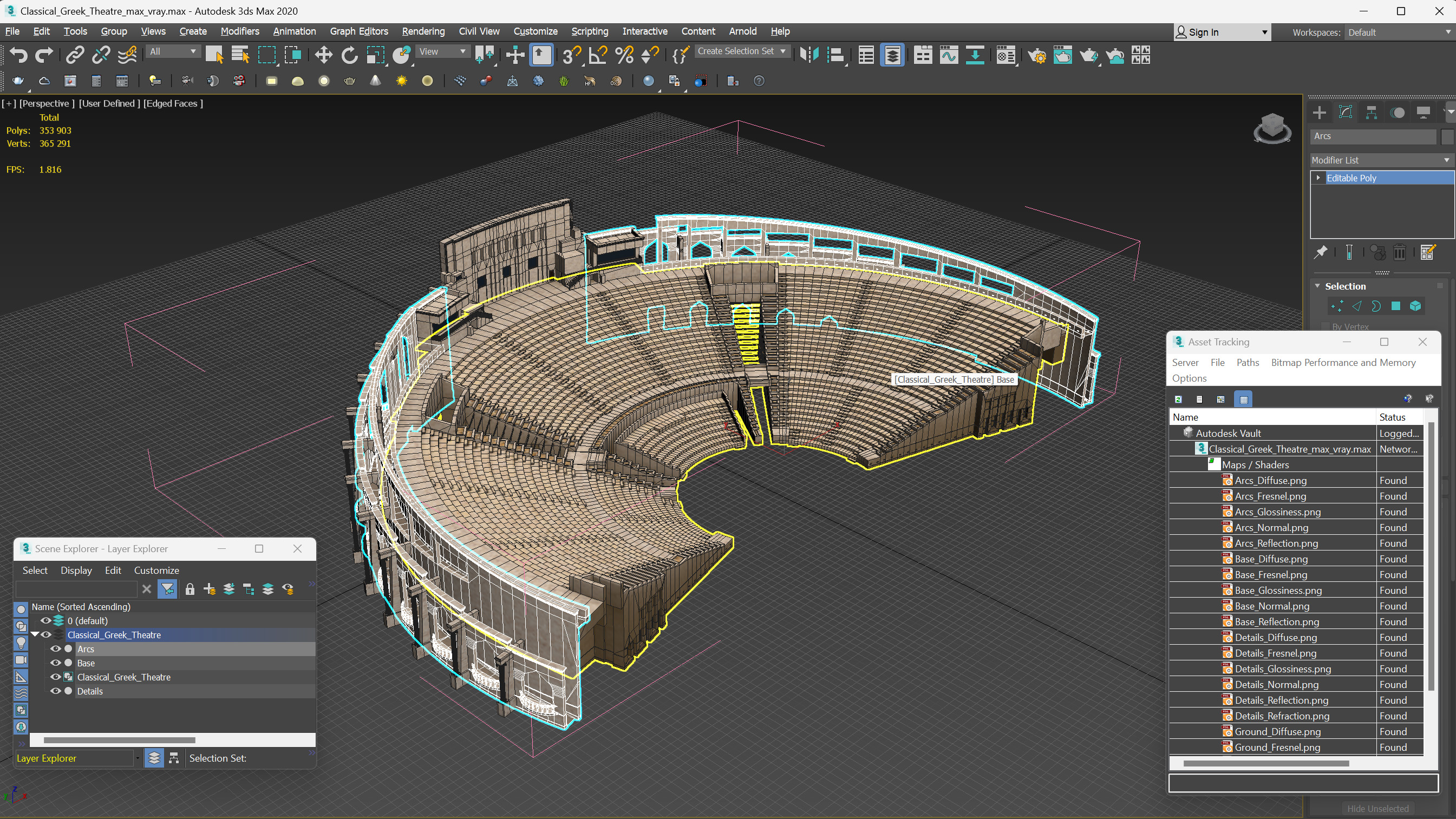 3D Classical Greek Theater model