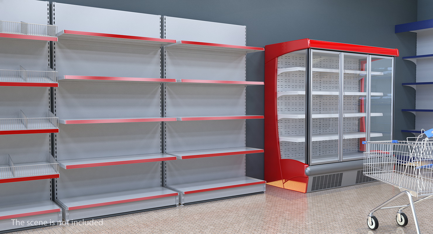 Retail Store Display Shelving 3D model