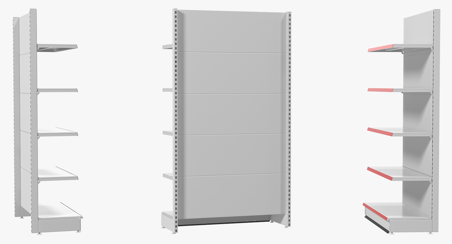 Retail Store Display Shelving 3D model