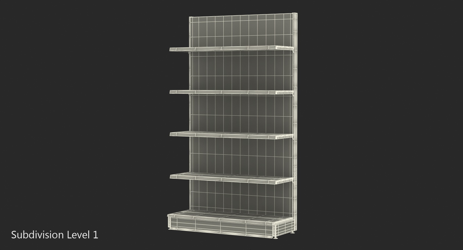 Retail Store Display Shelving 3D model