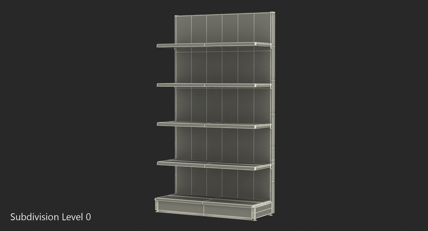 Retail Store Display Shelving 3D model