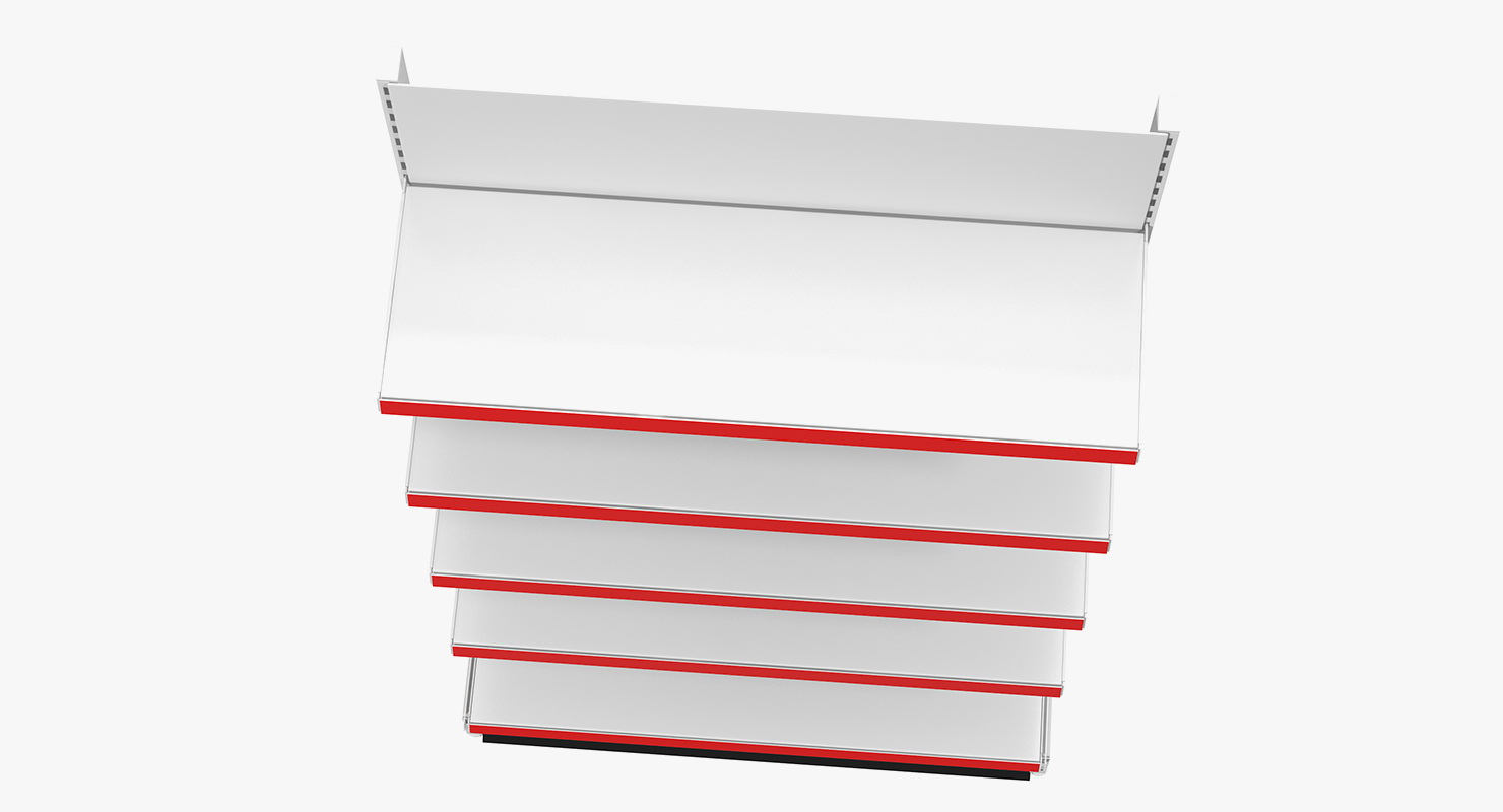 Retail Store Display Shelving 3D model