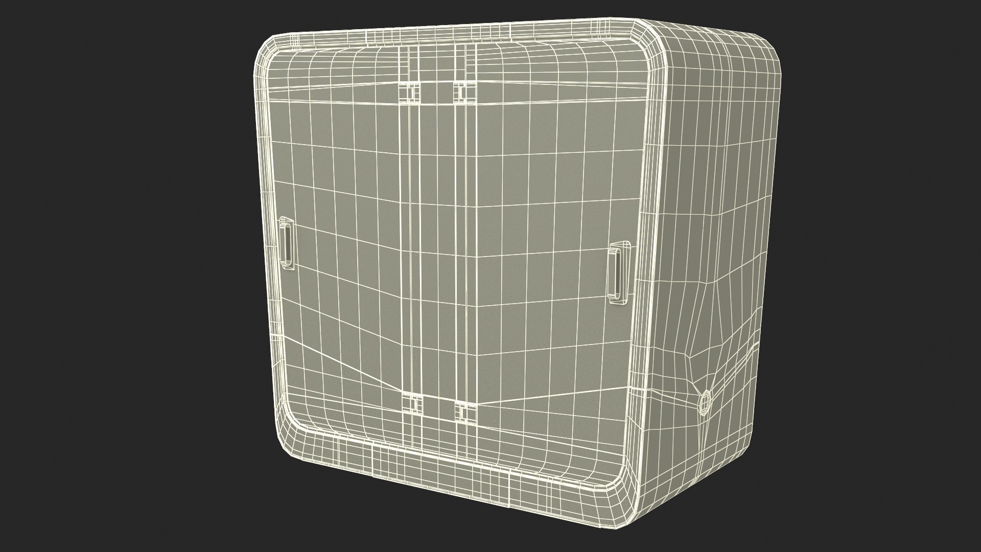 3D Wooden Cube Meeting Pod model