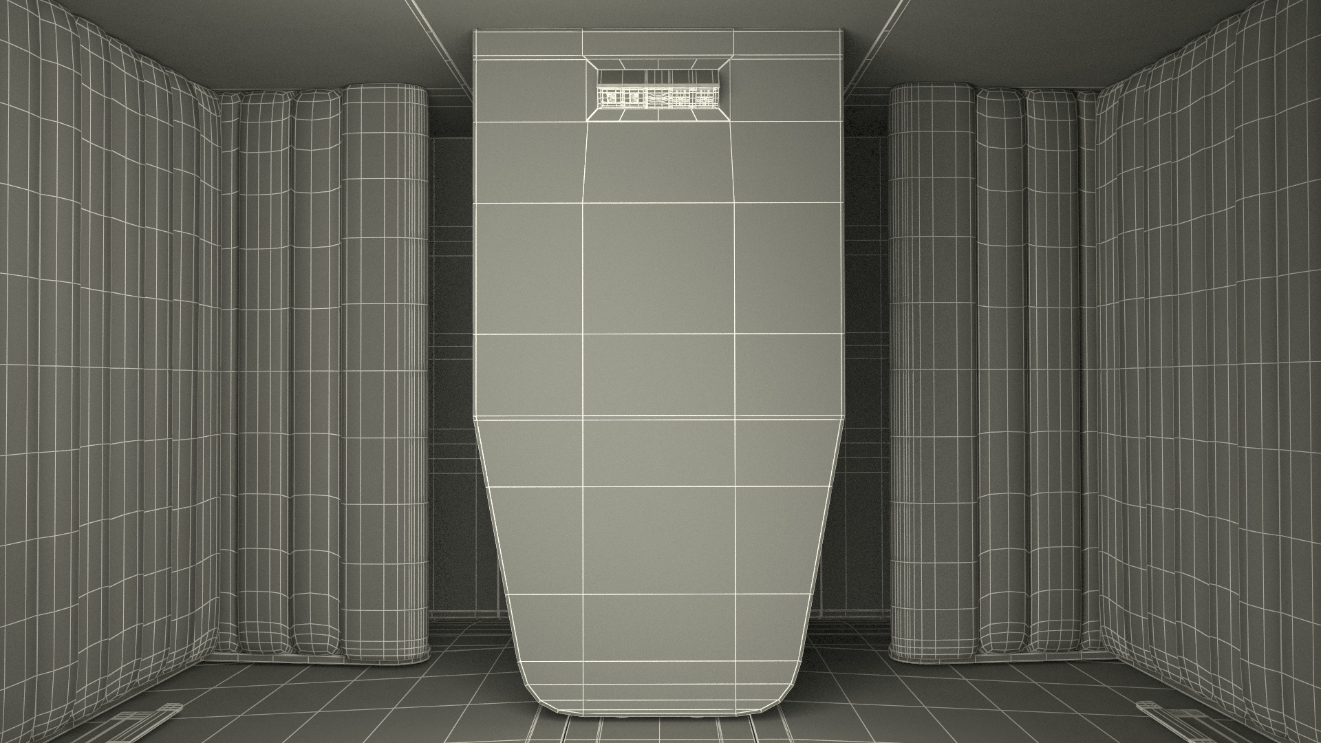 3D Wooden Cube Meeting Pod model