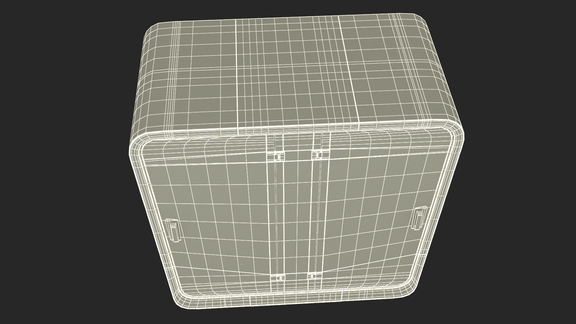 3D Wooden Cube Meeting Pod model