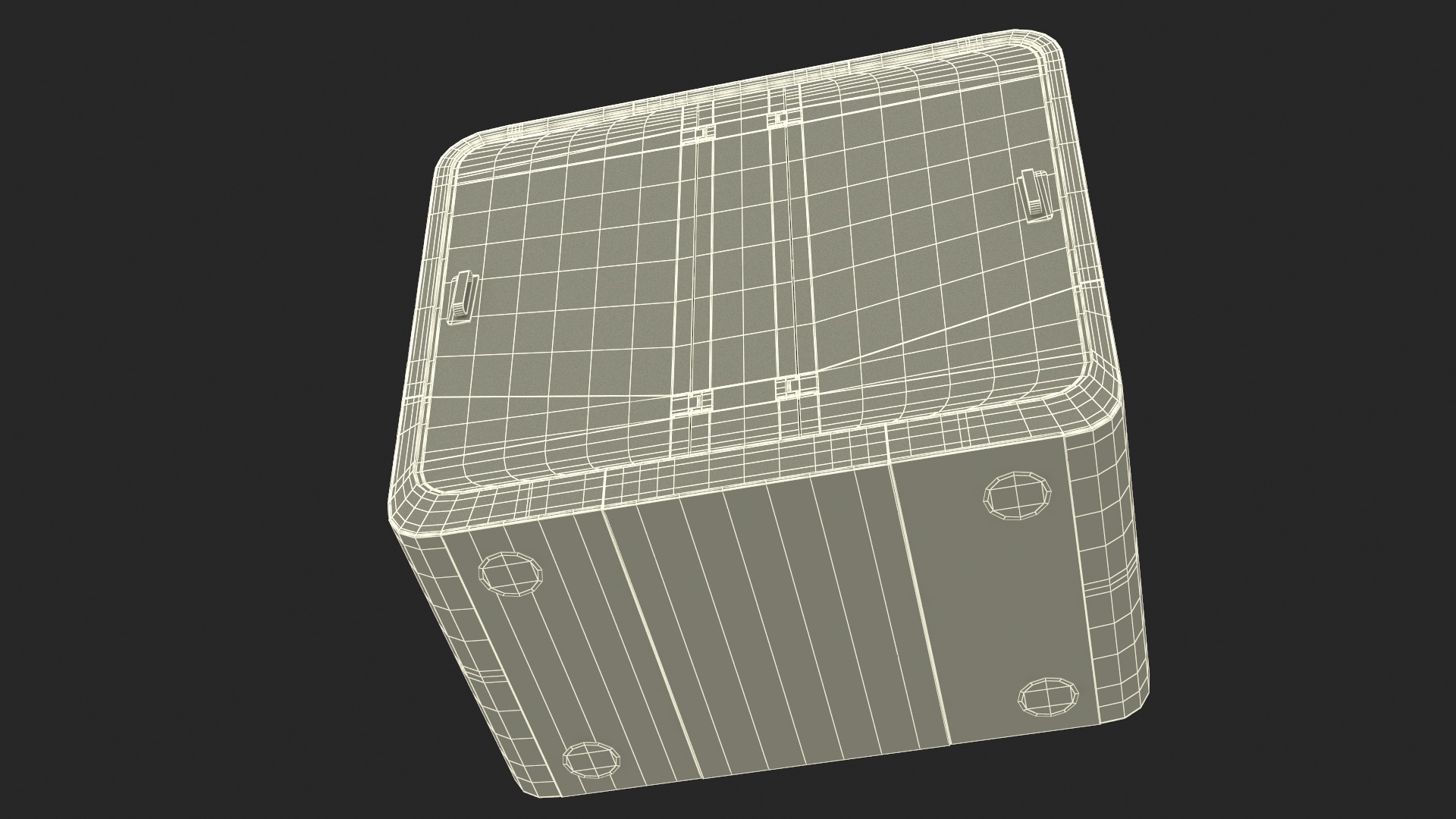 3D Wooden Cube Meeting Pod model