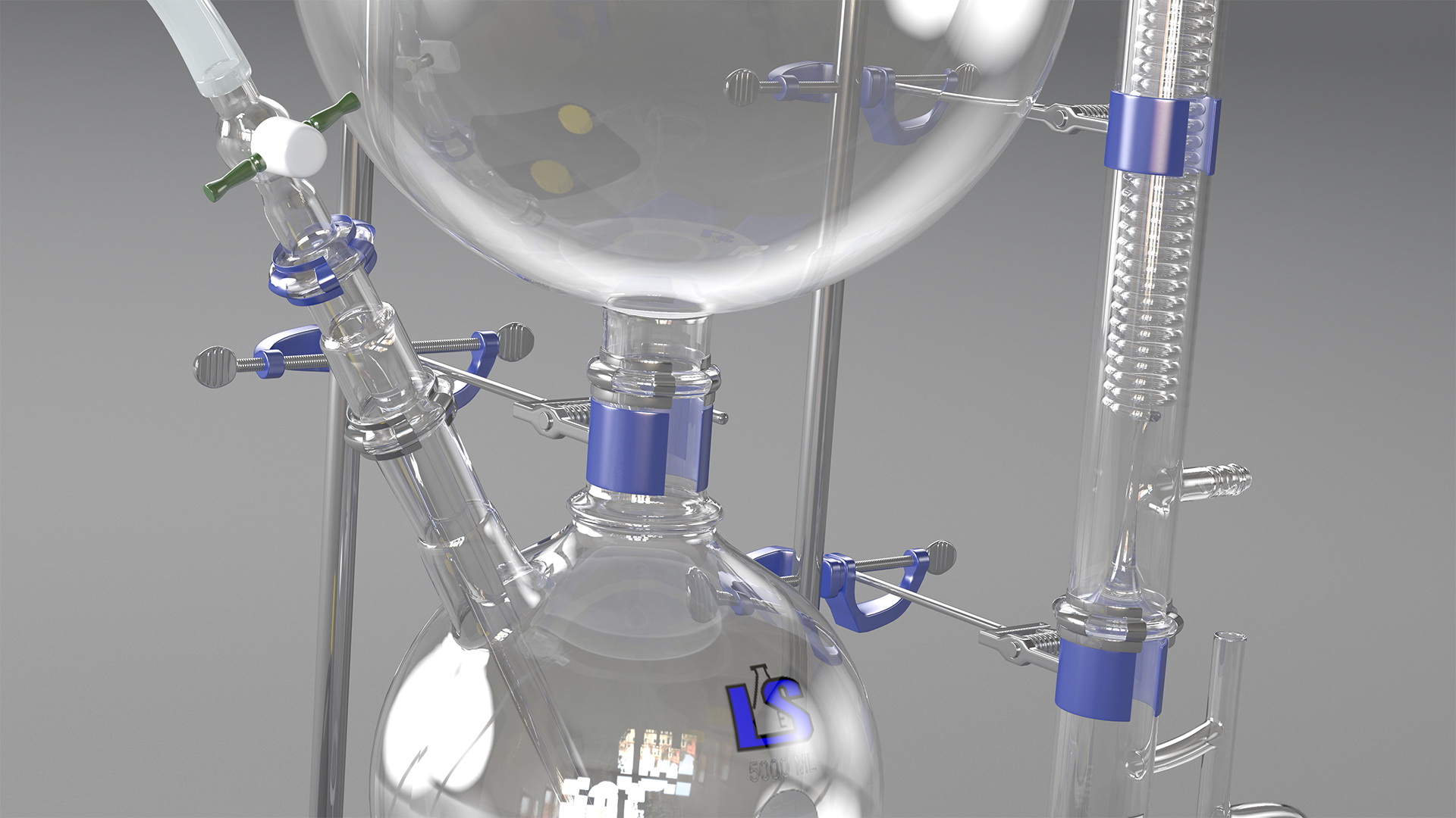 3D model Terpene Distillation Laboratory Set
