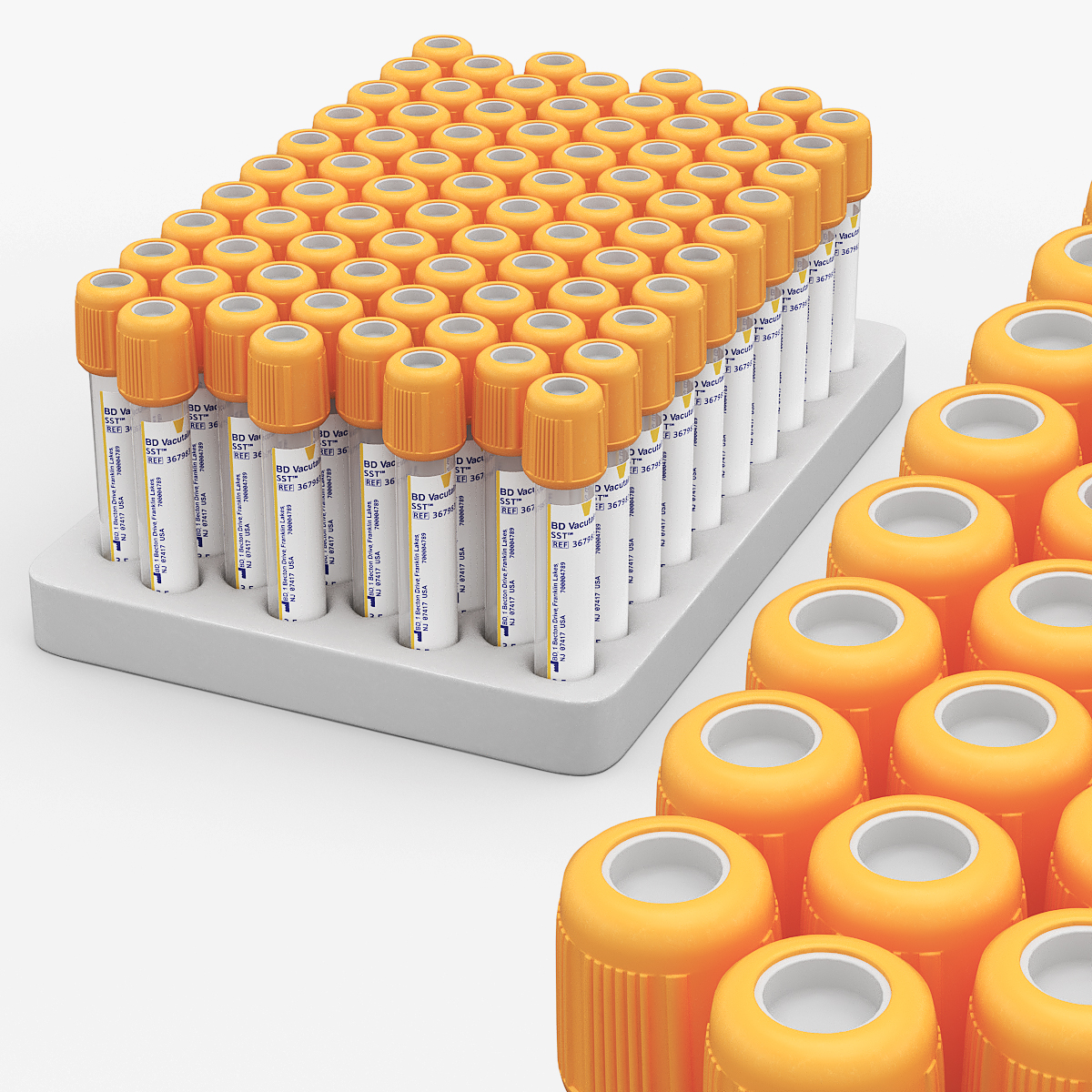 BD SST Blood Tubes with Rack