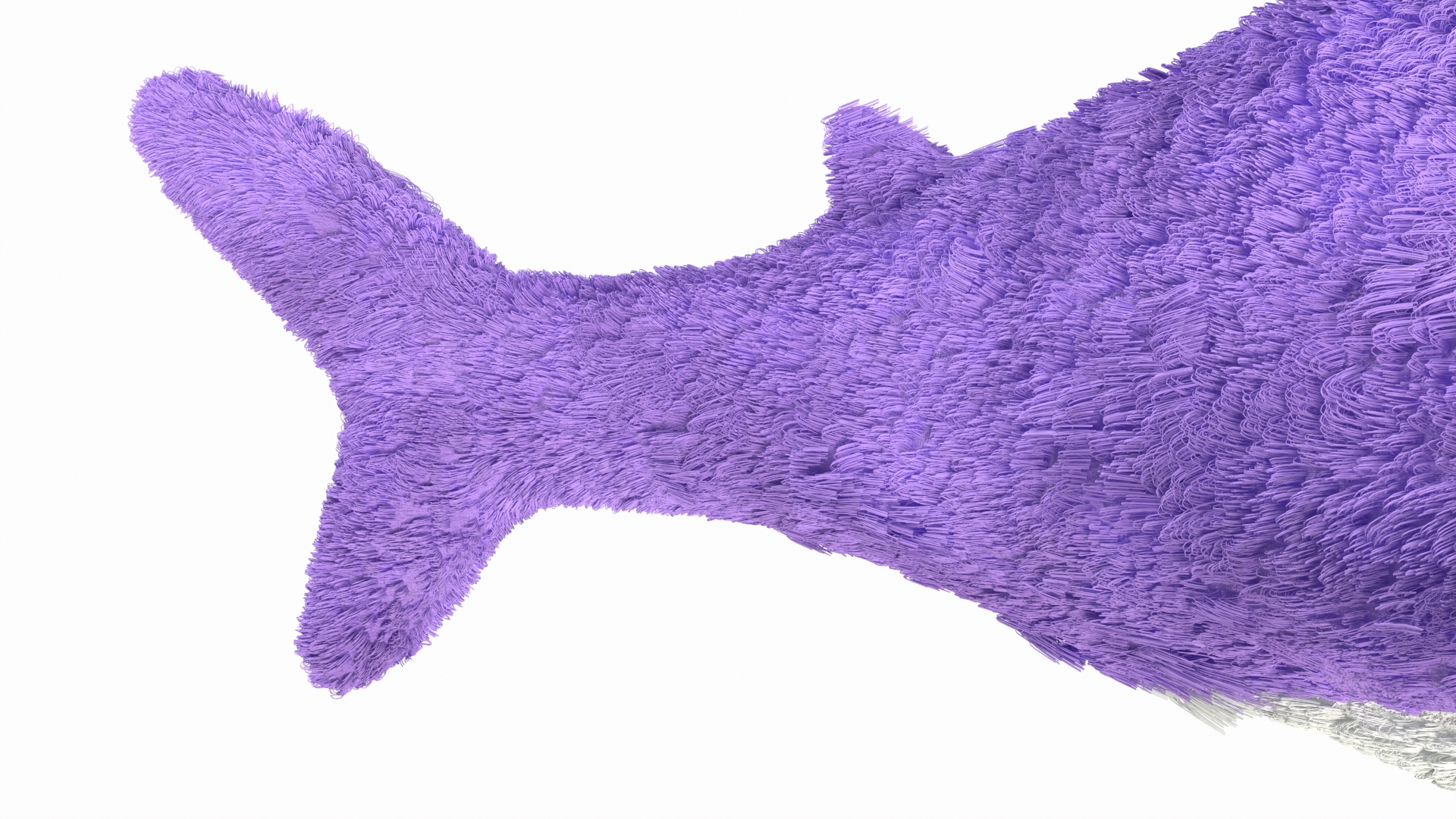 3D Purple Color Soft Shark Toy Fur