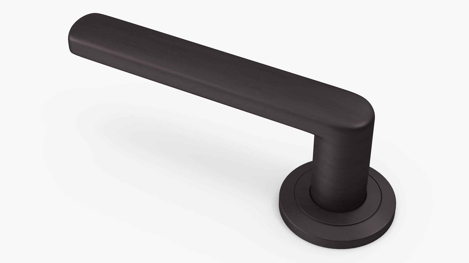 3D Dark Bronze Straight Door Handles model