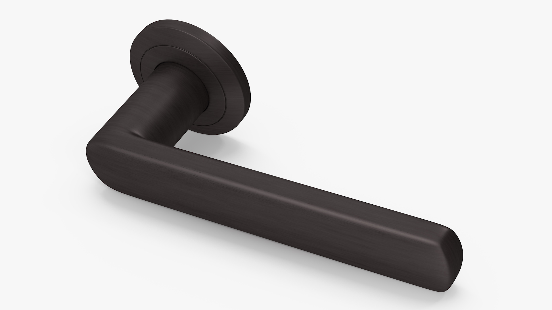 3D Dark Bronze Straight Door Handles model
