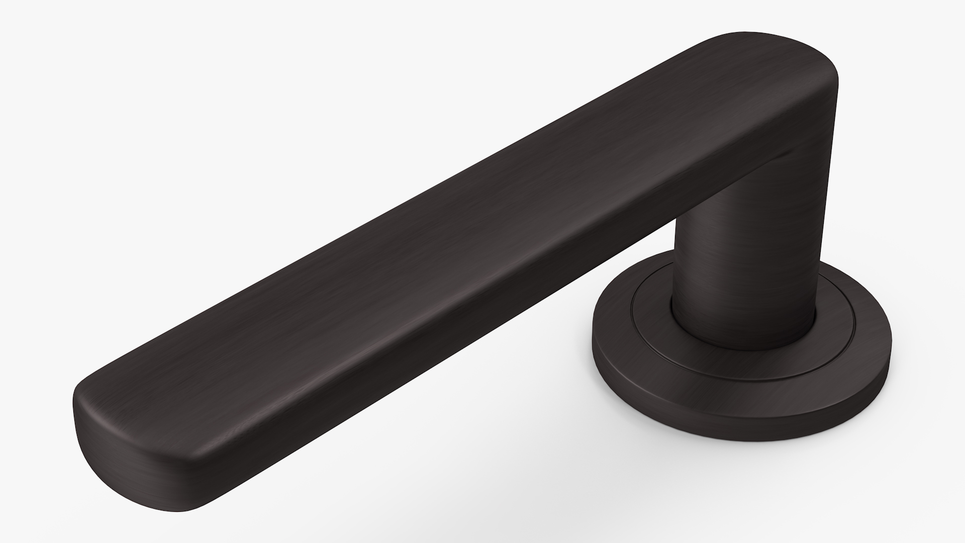3D Dark Bronze Straight Door Handles model