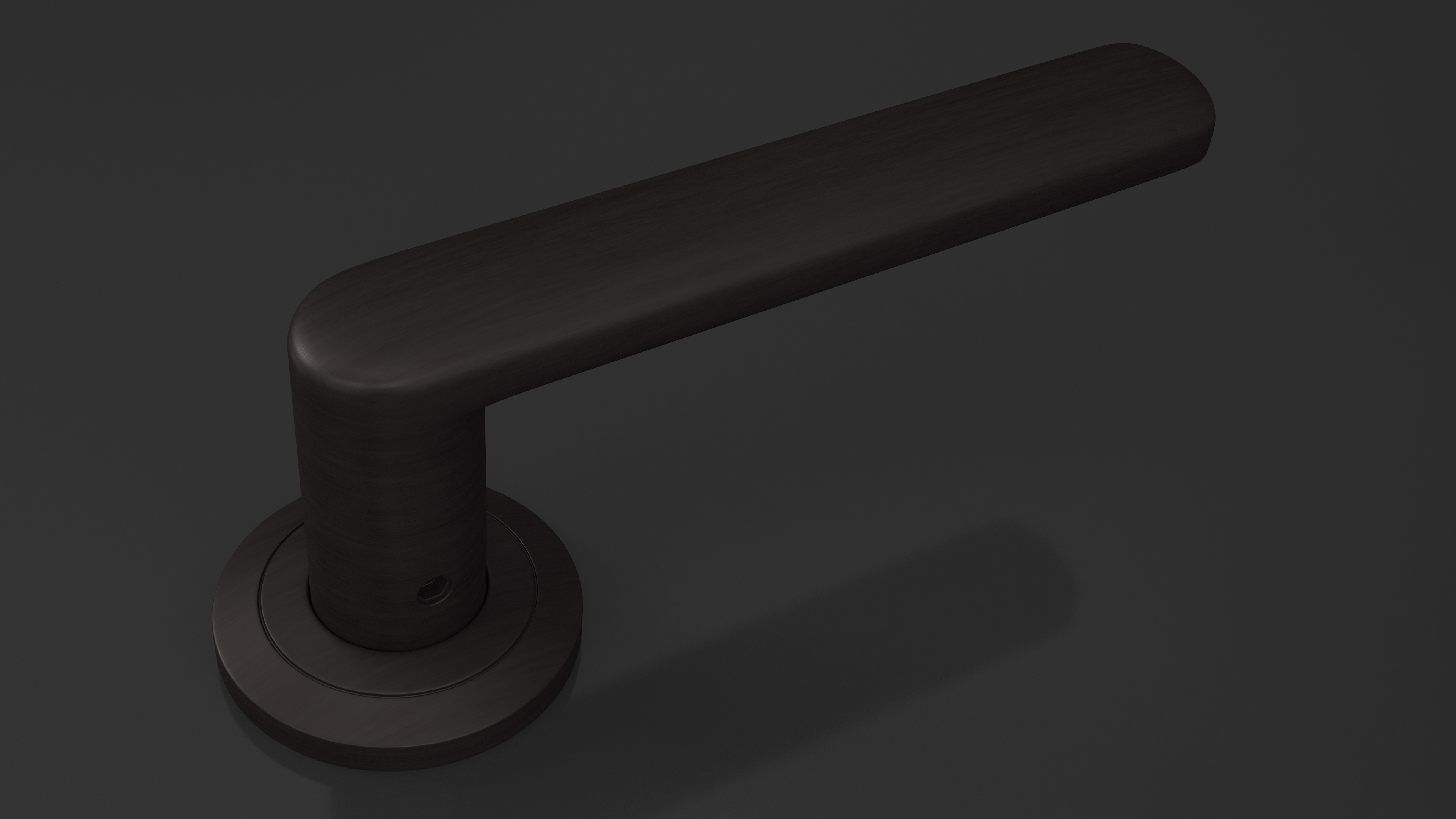 3D Dark Bronze Straight Door Handles model
