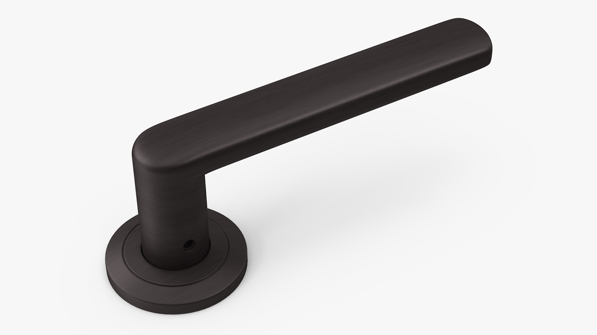3D Dark Bronze Straight Door Handles model