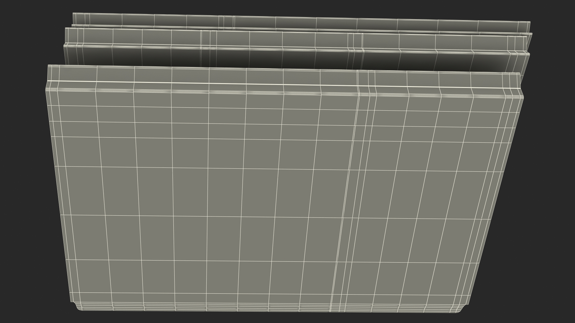 Colored Cardboard File Folder 3D model