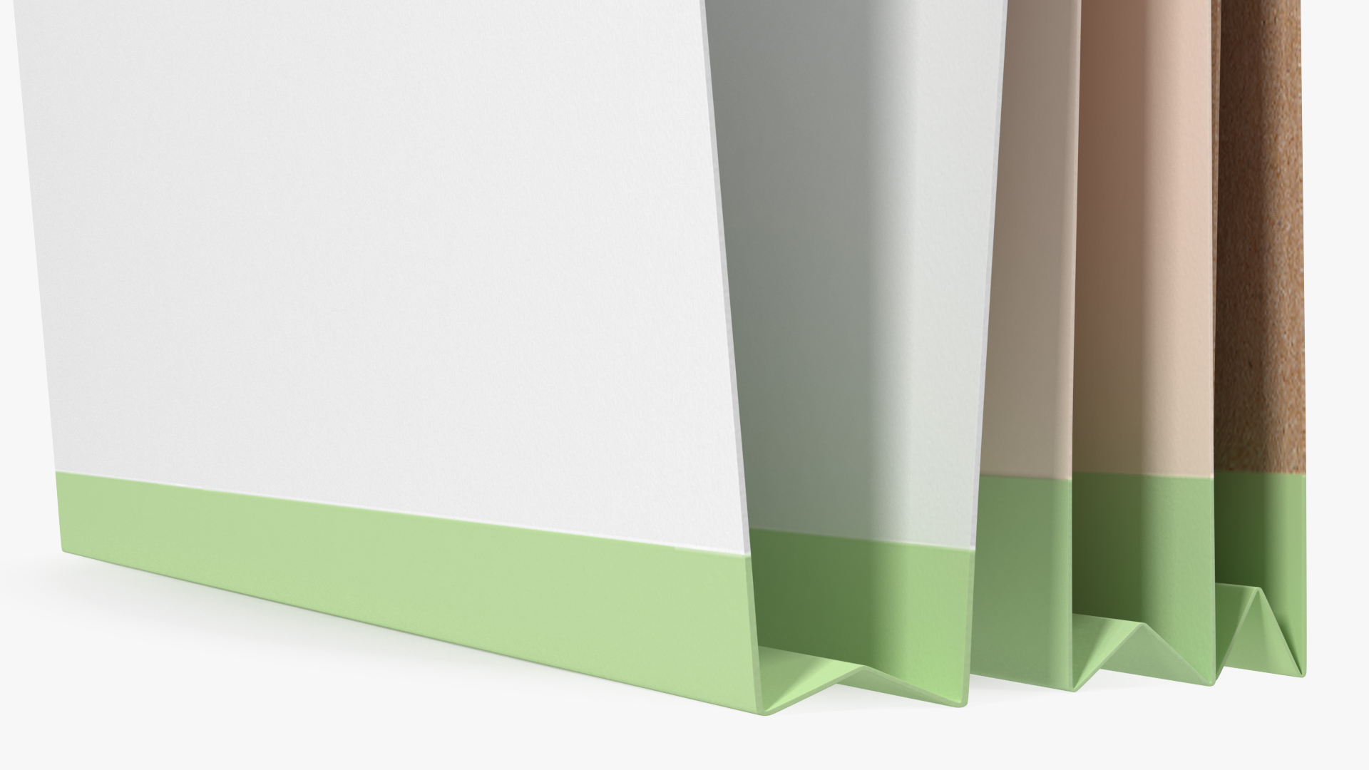 Colored Cardboard File Folder 3D model