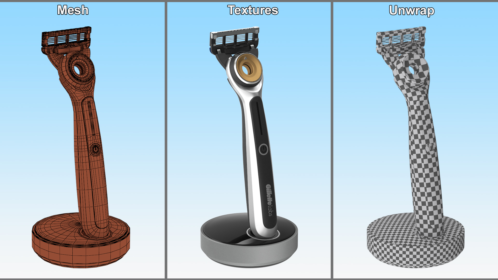 3D GilletteLabs Razor Light Off model