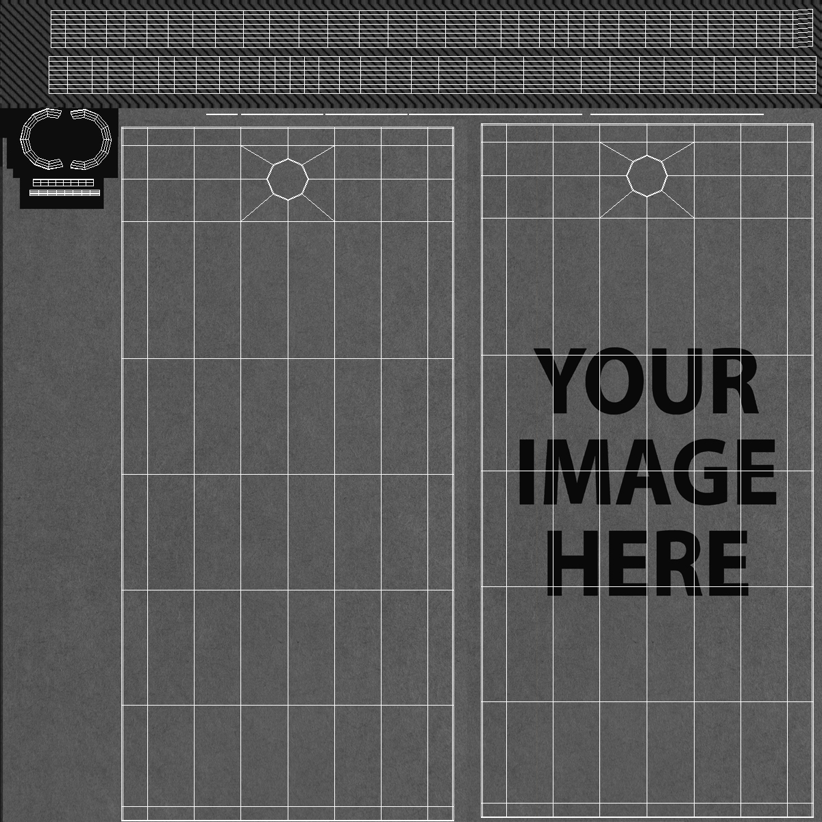 3D Label Tag Rectangular