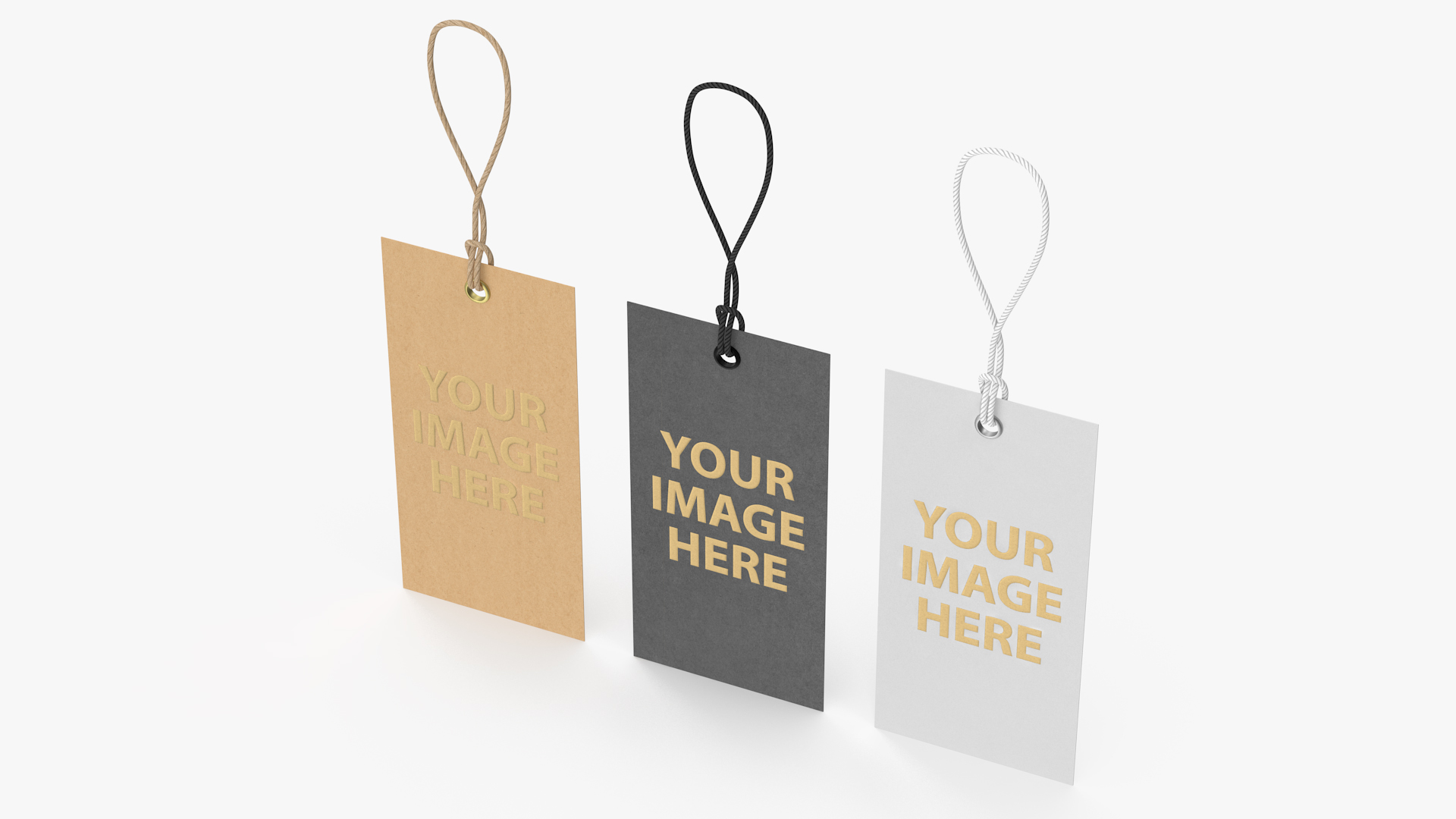 3D Label Tag Rectangular