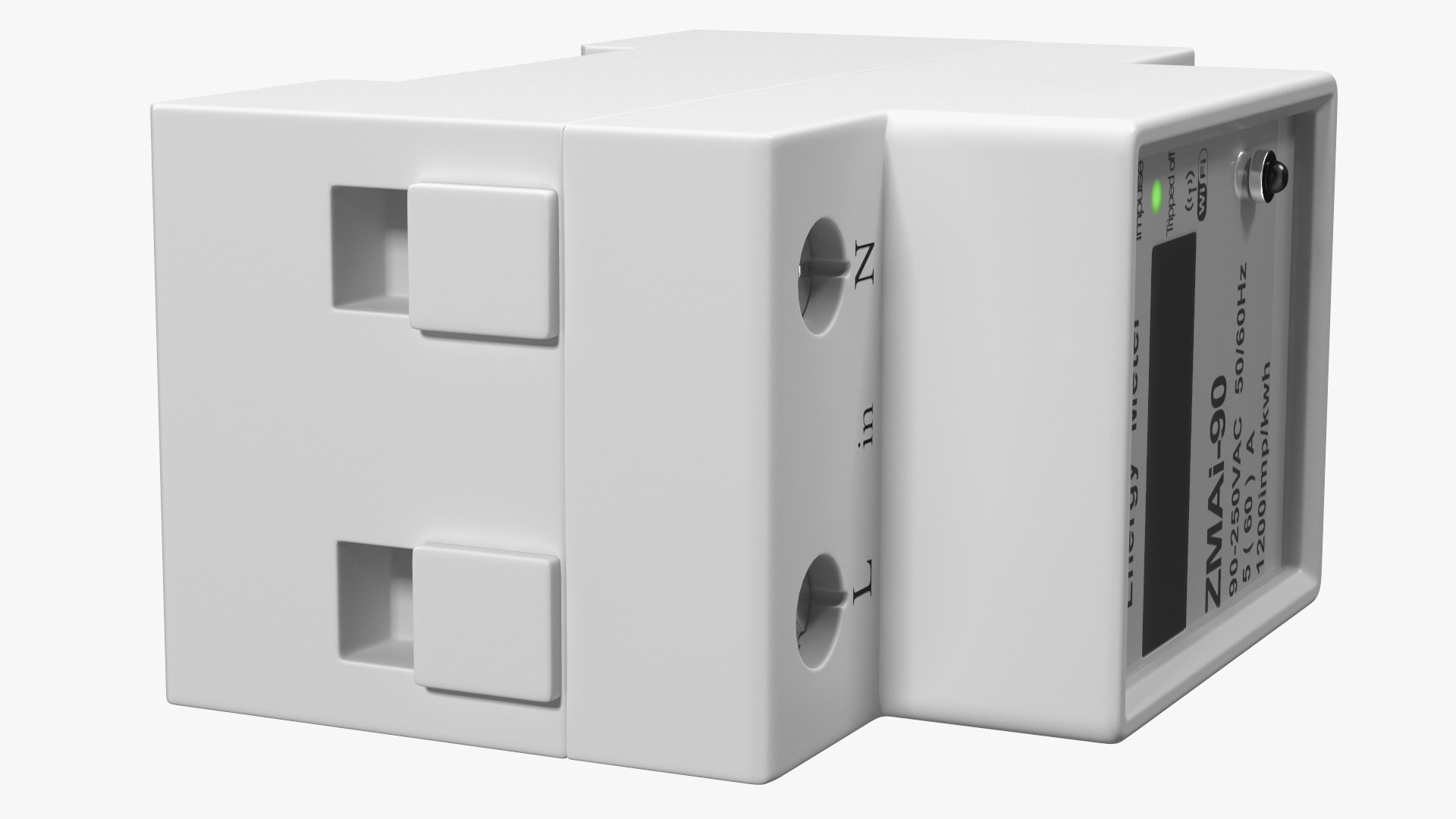 3D model Wifi Smart Energy Monitor Turned On