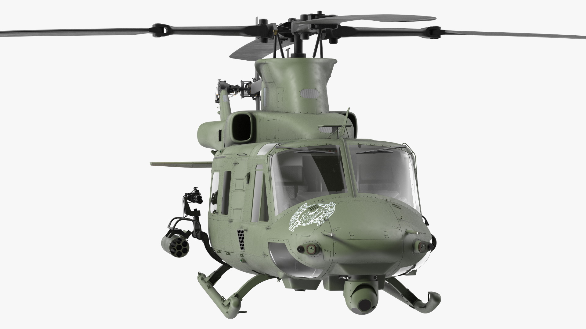 Military Medium Utility Helicopter 3D model