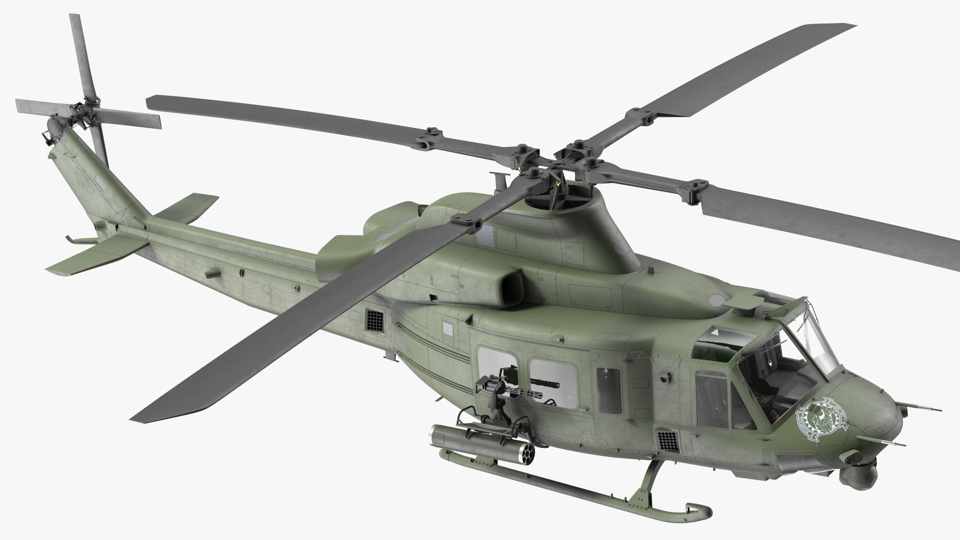 Military Medium Utility Helicopter 3D model
