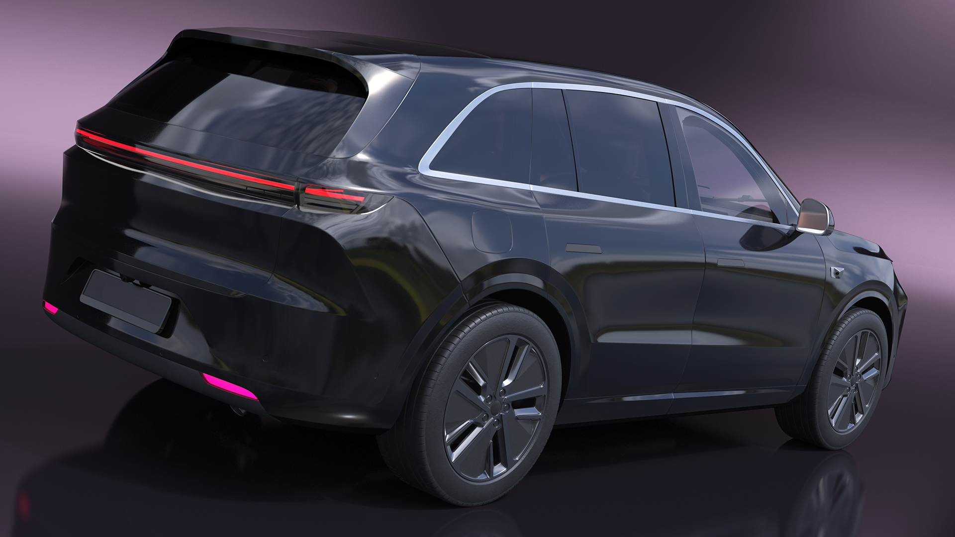 3D CUV Obsidian Black model