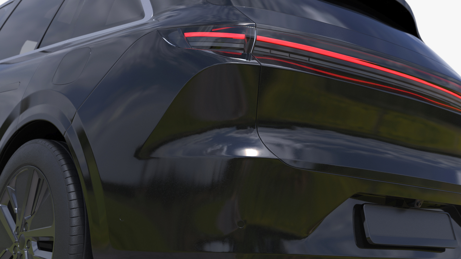 3D CUV Obsidian Black model