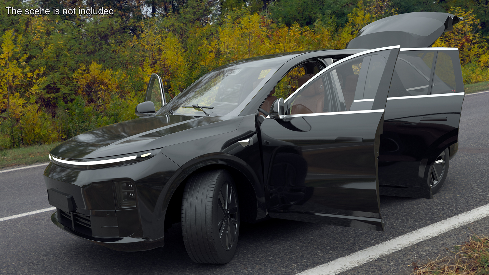 3D CUV Obsidian Black model