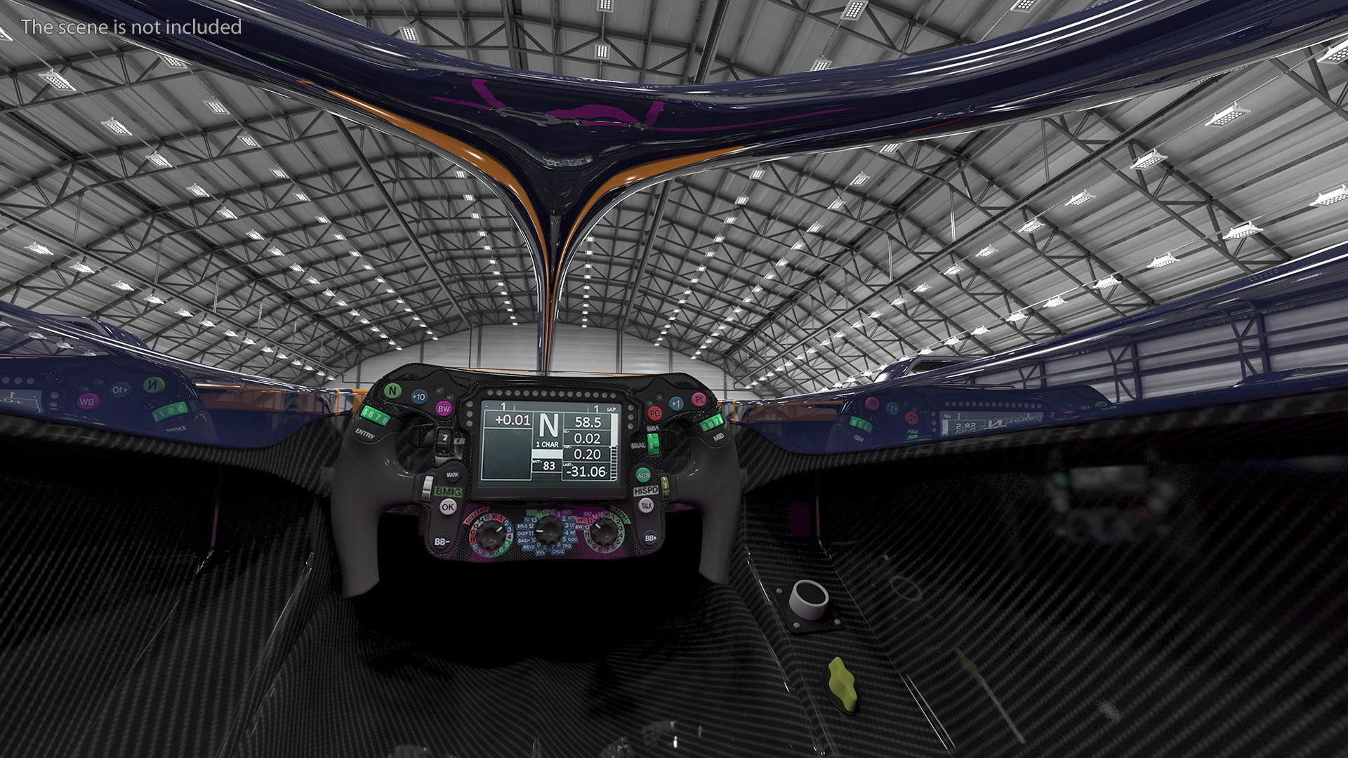 3D Open Wheel Racing Car