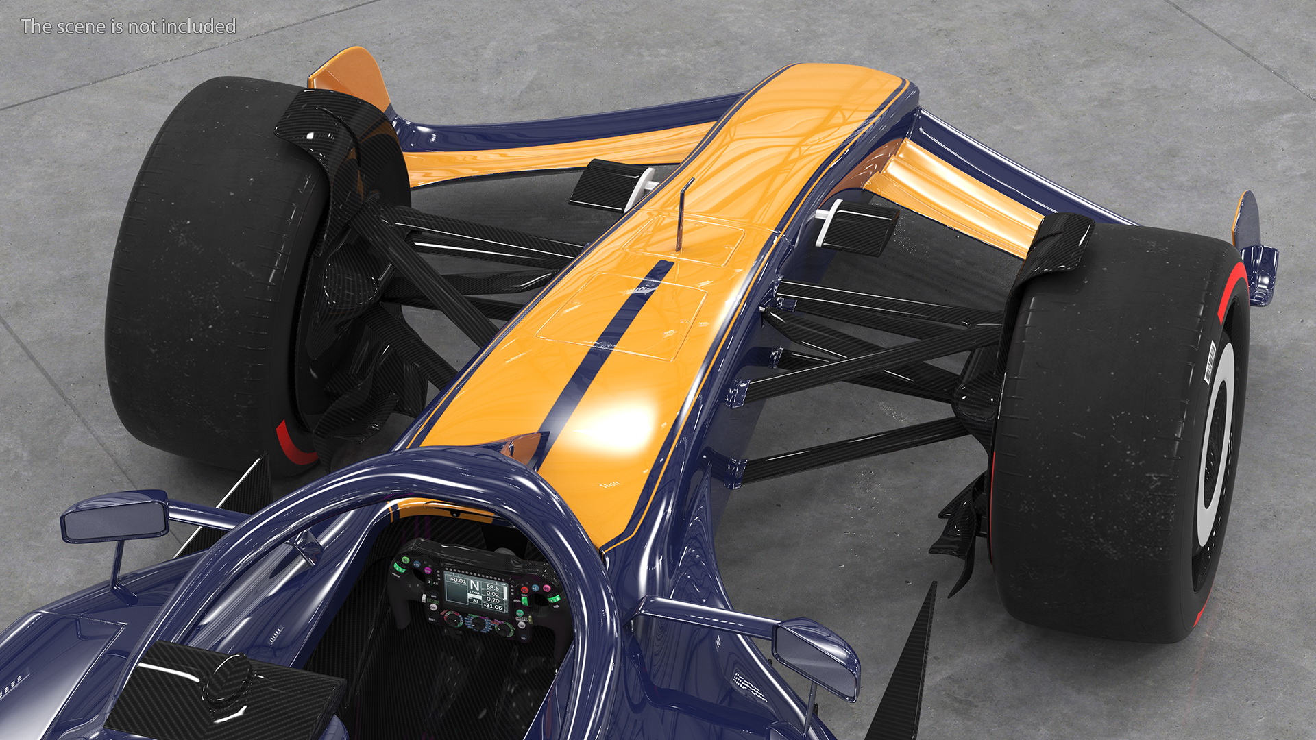 3D Open Wheel Racing Car