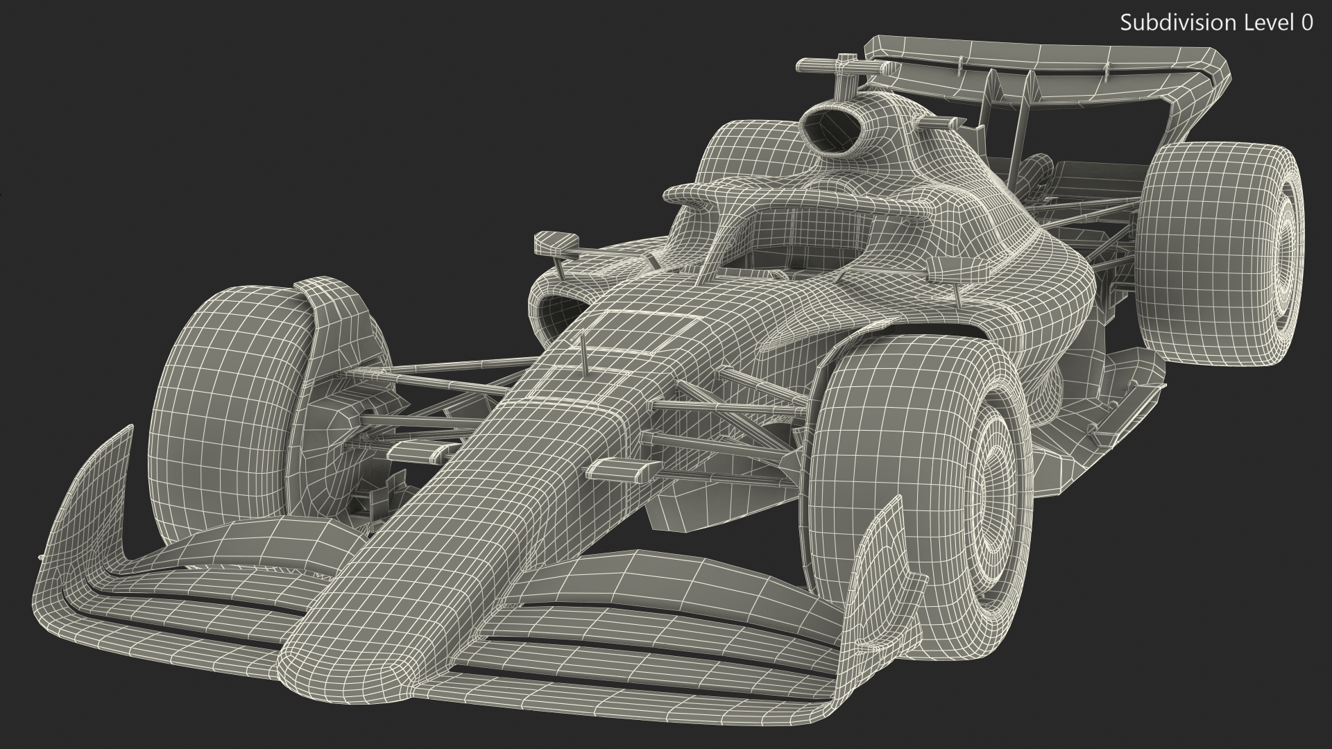 3D Open Wheel Racing Car