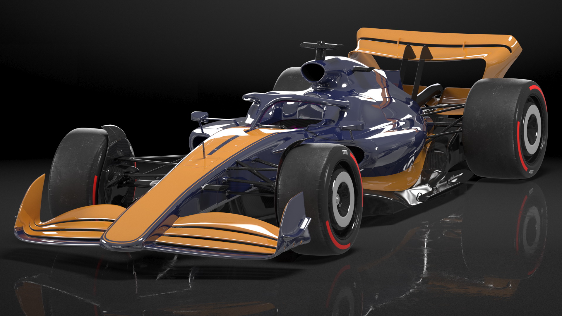 3D Open Wheel Racing Car