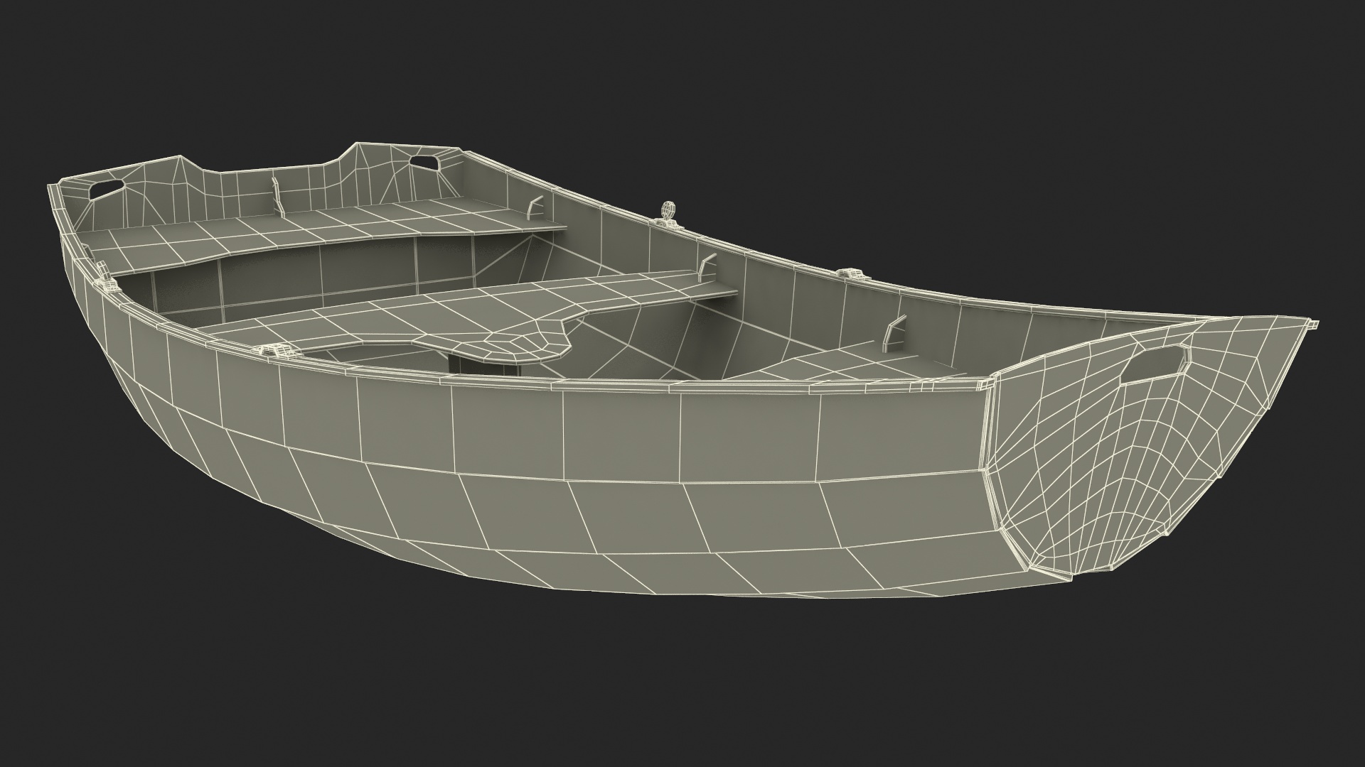 Pram Boat 3D model