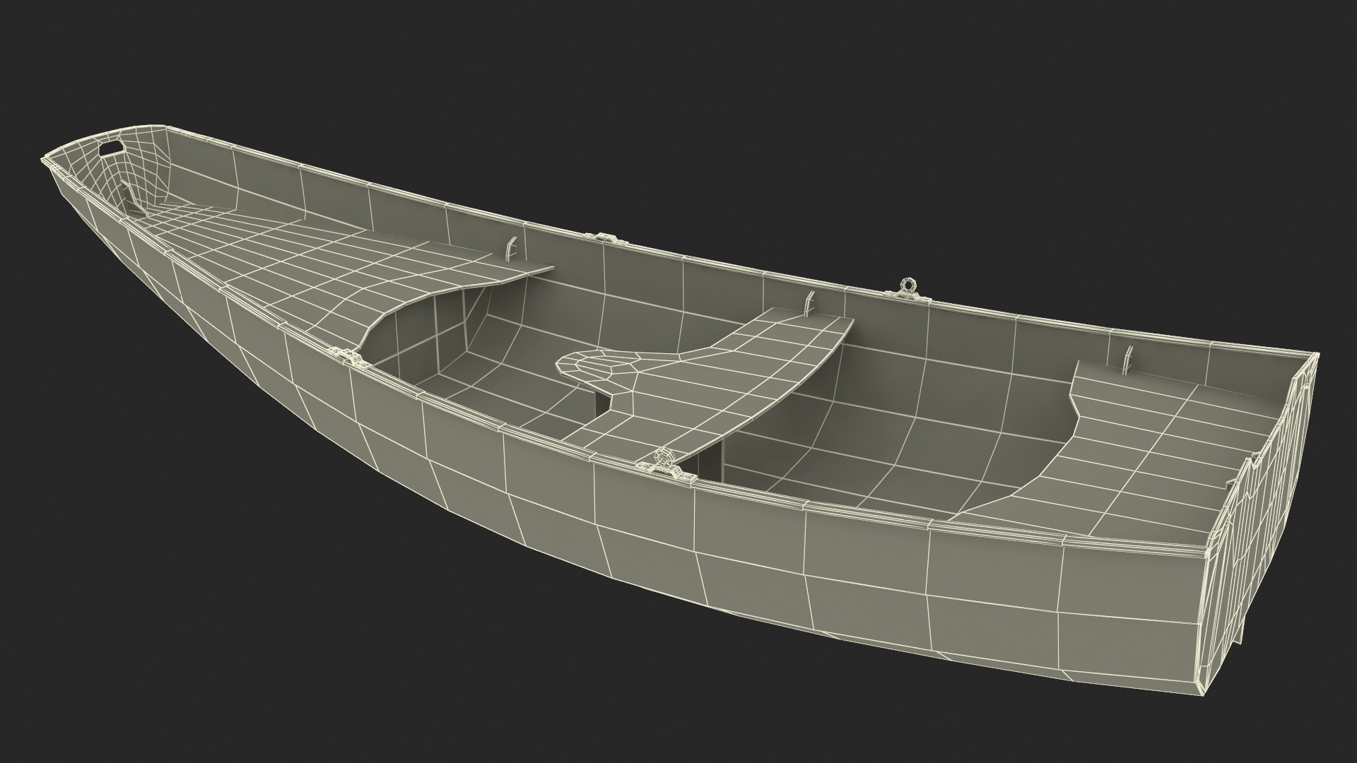 Pram Boat 3D model