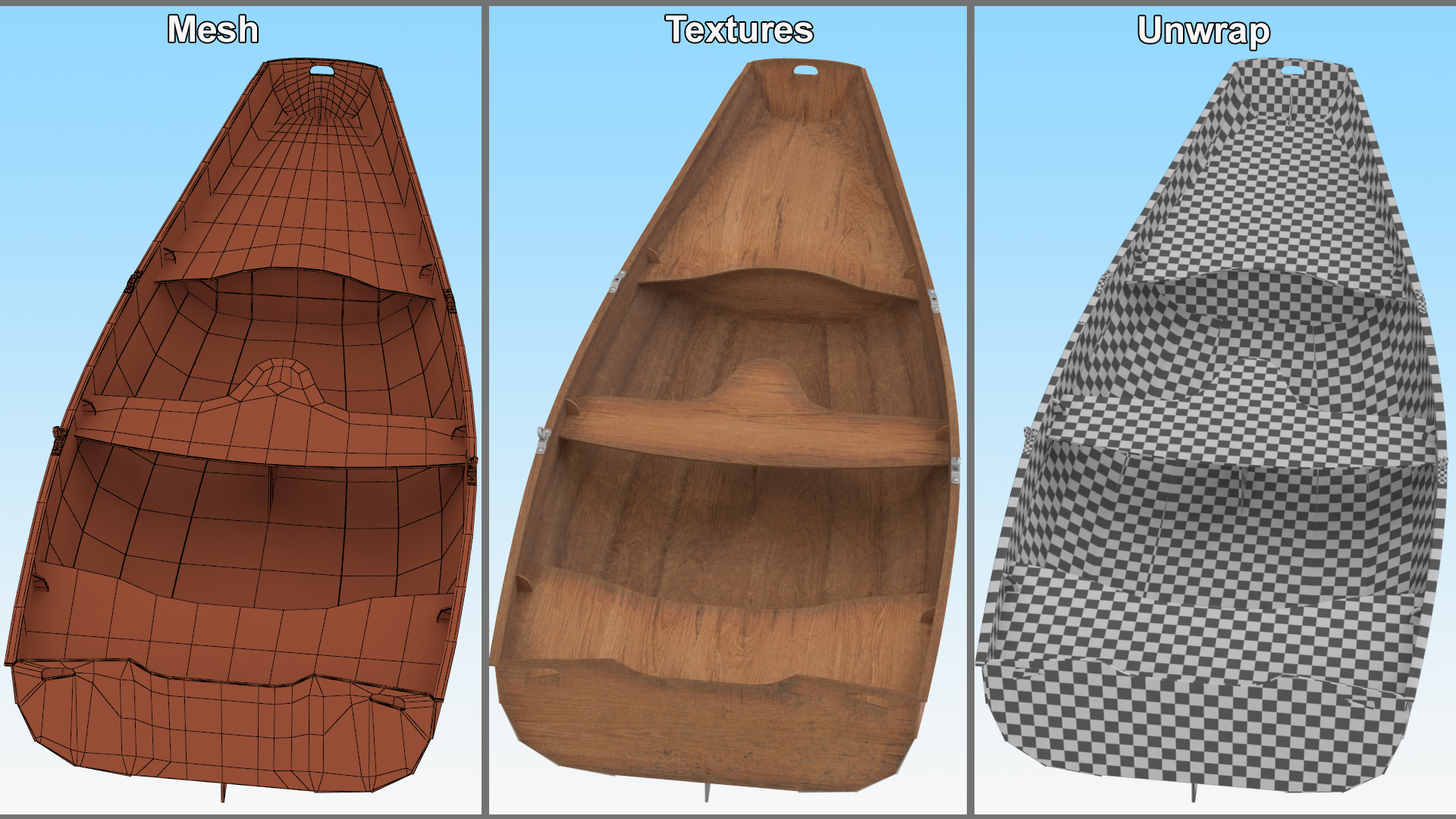Pram Boat 3D model